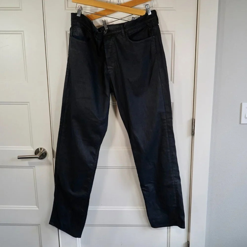 Hudson Mens‎ 40 Dandy Slouchy Straight Black Jeans Stretch Size 40